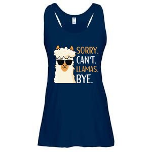 Sorry Can't Alpacas Bye LLama Apparel Ladies Essential Flowy Tank