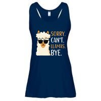 Sorry Can't Alpacas Bye LLama Apparel Ladies Essential Flowy Tank