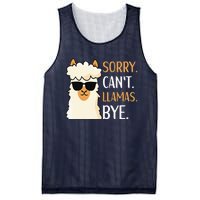 Sorry Can't Alpacas Bye LLama Apparel Mesh Reversible Basketball Jersey Tank