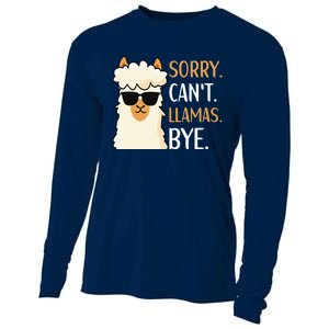 Sorry Can't Alpacas Bye LLama Apparel Cooling Performance Long Sleeve Crew