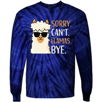 Sorry Can't Alpacas Bye LLama Apparel Tie-Dye Long Sleeve Shirt