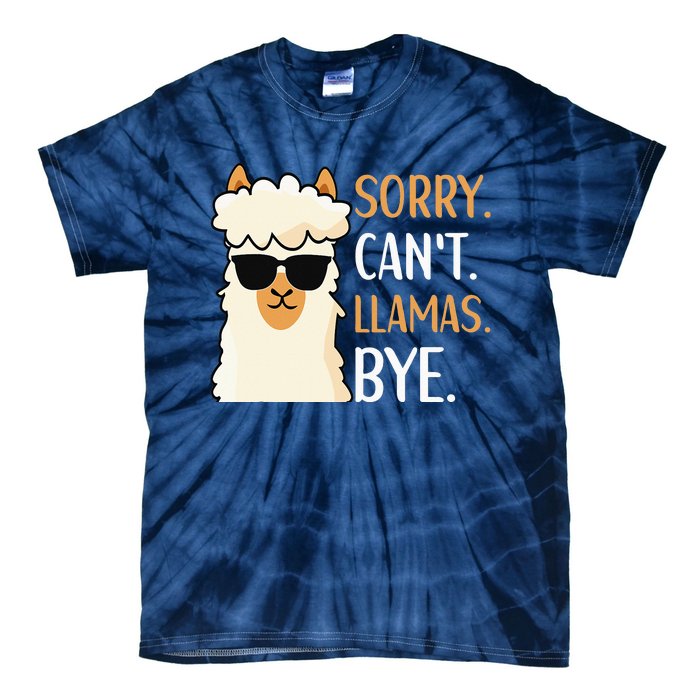 Sorry Can't Alpacas Bye LLama Apparel Tie-Dye T-Shirt