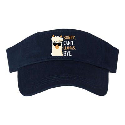 Sorry Can't Alpacas Bye LLama Apparel Visor