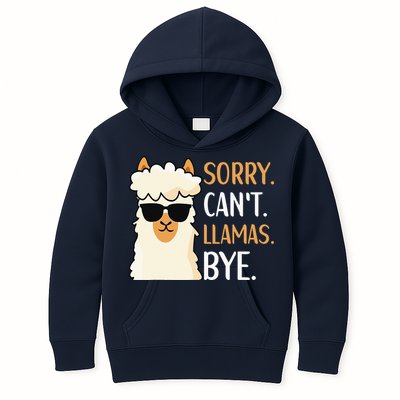 Sorry Can't Alpacas Bye LLama Apparel Kids Hoodie