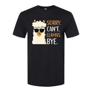 Sorry Can't Alpacas Bye LLama Apparel Softstyle CVC T-Shirt