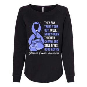 Stomach Cancer Awareness Warrior Periwinkle Ribbon Womens California Wash Sweatshirt