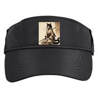 Samurai Cat Artwork Japanese Adult Drive Performance Visor