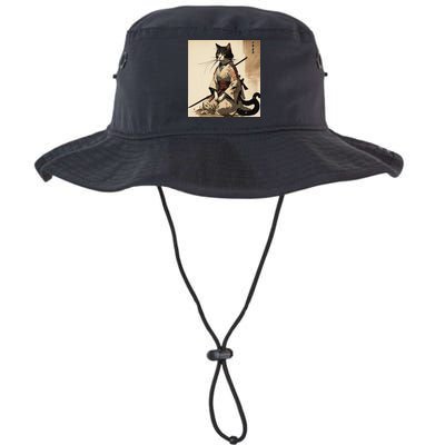 Samurai Cat Artwork Japanese Bucket Hat