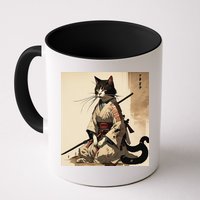 Samurai Cat Artwork Japanese Mug