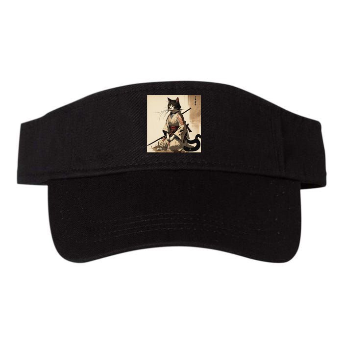 Samurai Cat Artwork Japanese Visor