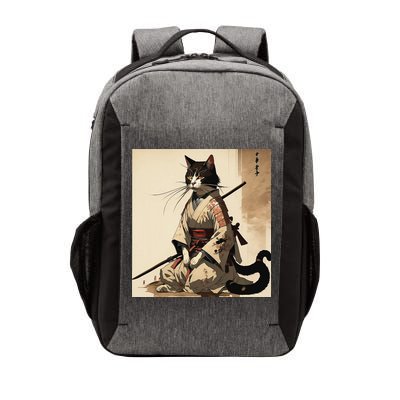 Samurai Cat Artwork Japanese Vector Backpack