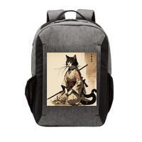 Samurai Cat Artwork Japanese Vector Backpack