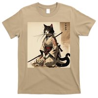 Samurai Cat Artwork Japanese T-Shirt