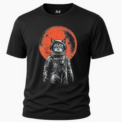 Space Cat Astronaut Cat Good Luck Cat Vintage Performance Shirt