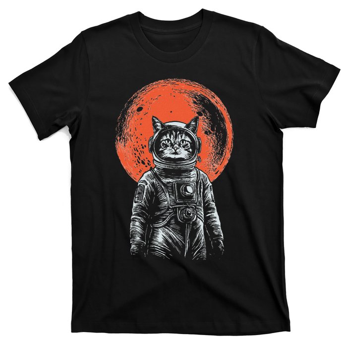 Space Cat Astronaut Cat Good Luck Cat Vintage T-Shirt