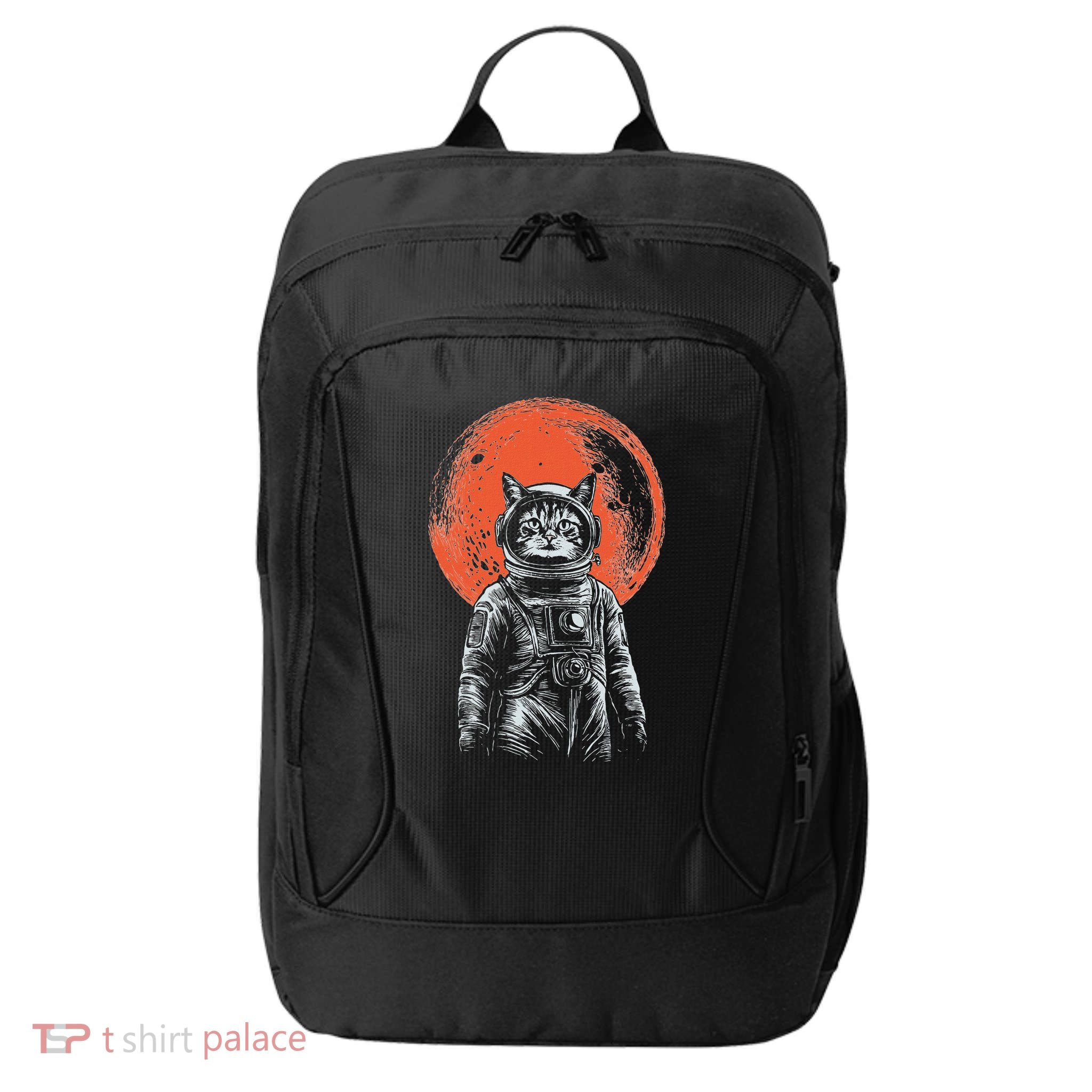 Space Cat Astronaut Cat Good Luck Cat Vintage City Backpack