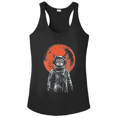 Space Cat Astronaut Cat Good Luck Cat Vintage Ladies PosiCharge Competitor Racerback Tank