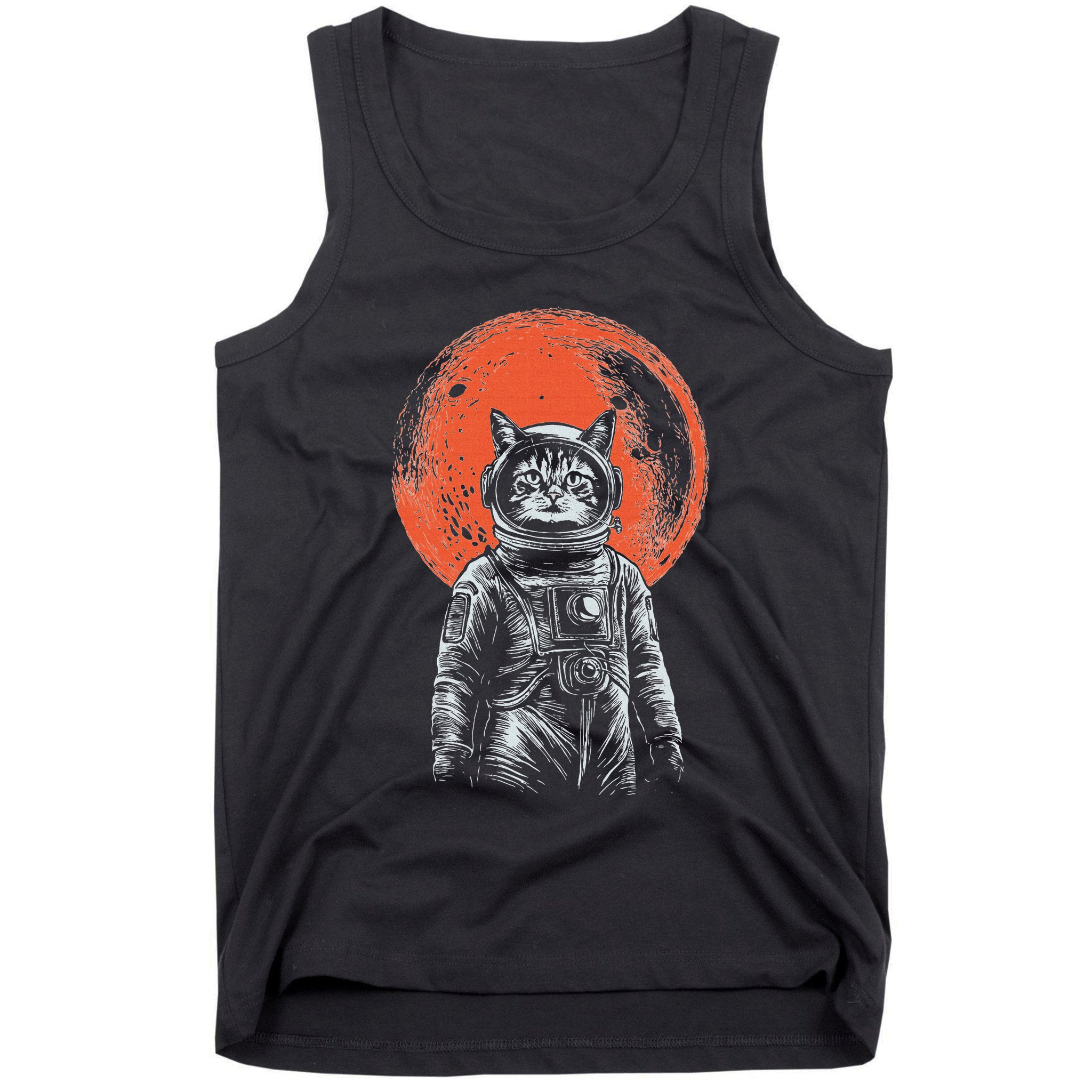 Space Cat Astronaut Cat Good Luck Cat Vintage Tank Top