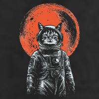 Space Cat Astronaut Cat Good Luck Cat Vintage Golf Towel