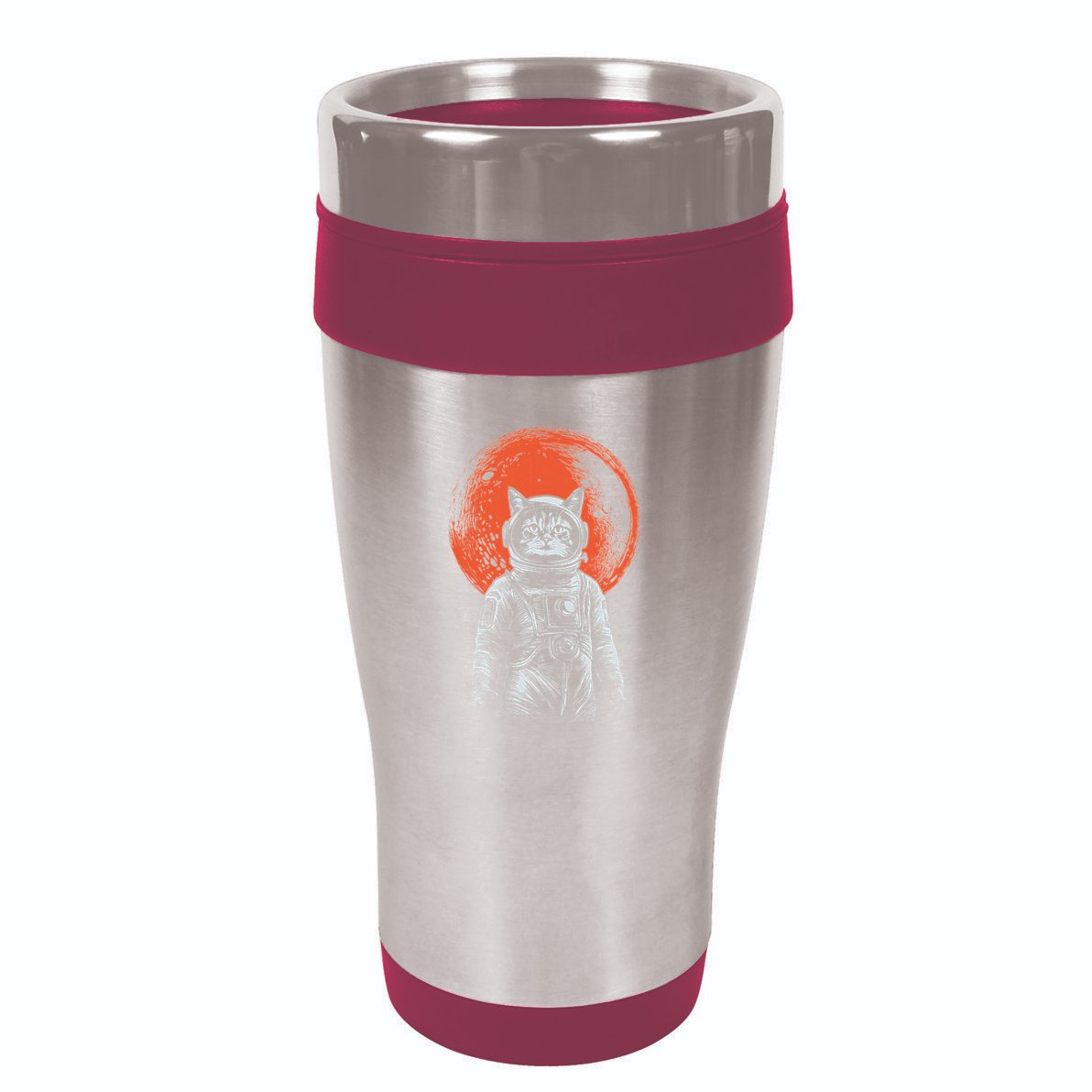Space Cat Astronaut Cat Good Luck Cat Vintage 16oz Travel Tumbler