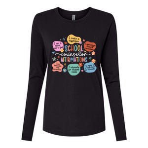 School Counselor Affirmations School Counseling Womens Cotton Relaxed Long Sleeve T-Shirt