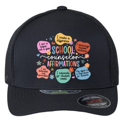 School Counselor Affirmations School Counseling Flexfit Unipanel Trucker Cap