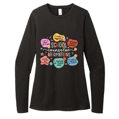 School Counselor Affirmations School Counseling Womens CVC Long Sleeve Shirt