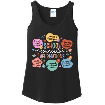 School Counselor Affirmations School Counseling Ladies Essential Tank