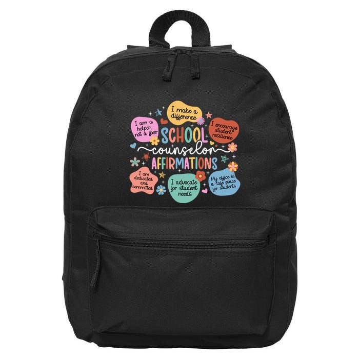 School Counselor Affirmations School Counseling 16 in Basic Backpack
