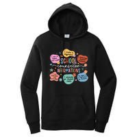 School Counselor Affirmations School Counseling Women's Pullover Hoodie