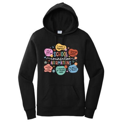 School Counselor Affirmations School Counseling Women's Pullover Hoodie