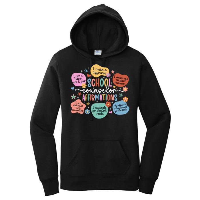 School Counselor Affirmations School Counseling Women's Pullover Hoodie