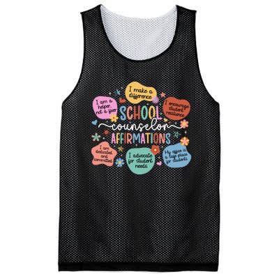 School Counselor Affirmations School Counseling Mesh Reversible Basketball Jersey Tank