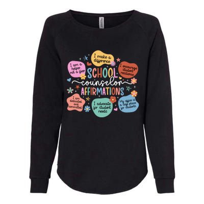 School Counselor Affirmations School Counseling Womens California Wash Sweatshirt