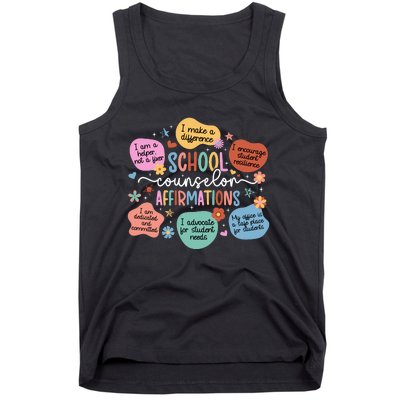 School Counselor Affirmations School Counseling Tank Top