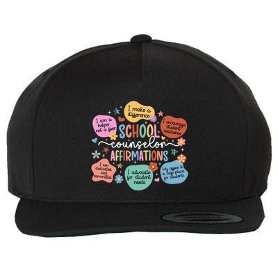 School Counselor Affirmations School Counseling Wool Snapback Cap