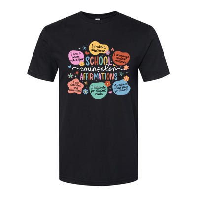 School Counselor Affirmations School Counseling Softstyle CVC T-Shirt