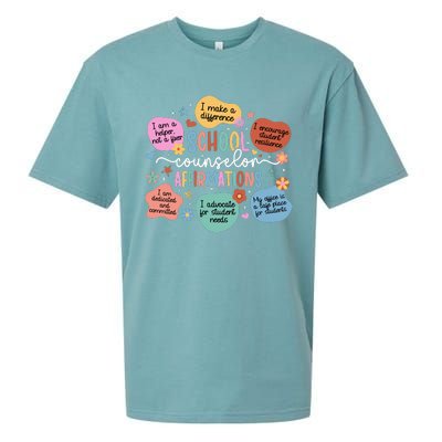 School Counselor Affirmations School Counseling Sueded Cloud Jersey T-Shirt