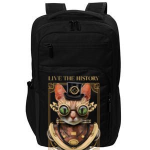 Steampunk Cat Animal Bizarre Impact Tech Backpack