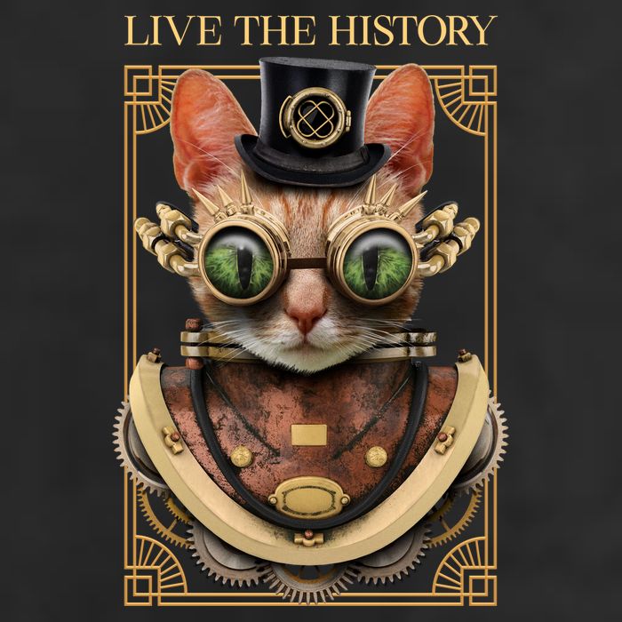 Steampunk Cat Animal Bizarre 15oz Campfire Ceramic Mug