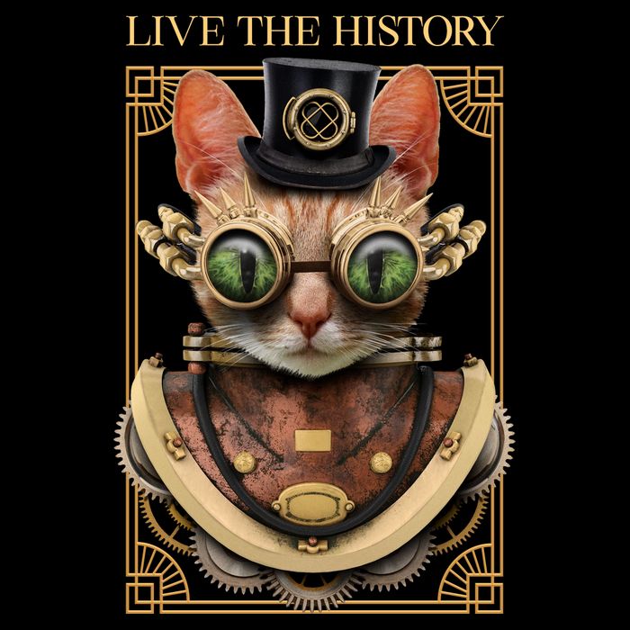 Steampunk Cat Animal Bizarre 16 in Basic Backpack