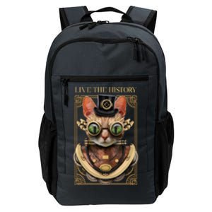 Steampunk Cat Animal Bizarre Daily Commute Backpack