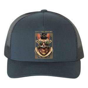 Steampunk Cat Animal Bizarre Yupoong Adult 5-Panel Trucker Hat