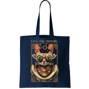 Steampunk Cat Animal Bizarre Tote Bag