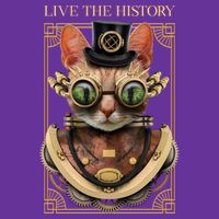 Steampunk Cat Animal Bizarre Cooling Performance Crew T-Shirt