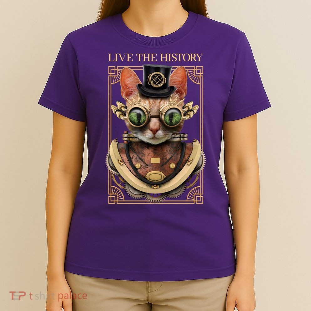 Steampunk Cat Animal Bizarre T-Shirt