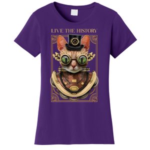 Steampunk Cat Animal Bizarre Women's T-Shirt