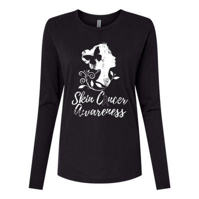 Skin Cancer Awareness Gift Womens Cotton Relaxed Long Sleeve T-Shirt