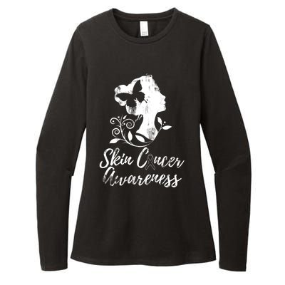 Skin Cancer Awareness Gift Womens CVC Long Sleeve Shirt