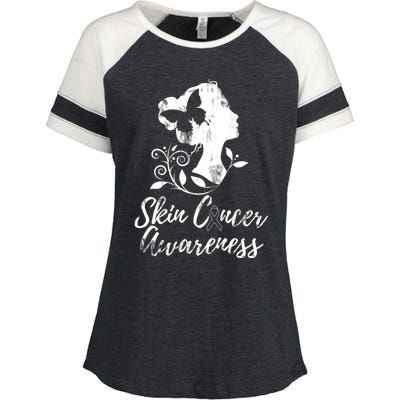 Skin Cancer Awareness Gift Enza Ladies Jersey Colorblock Tee